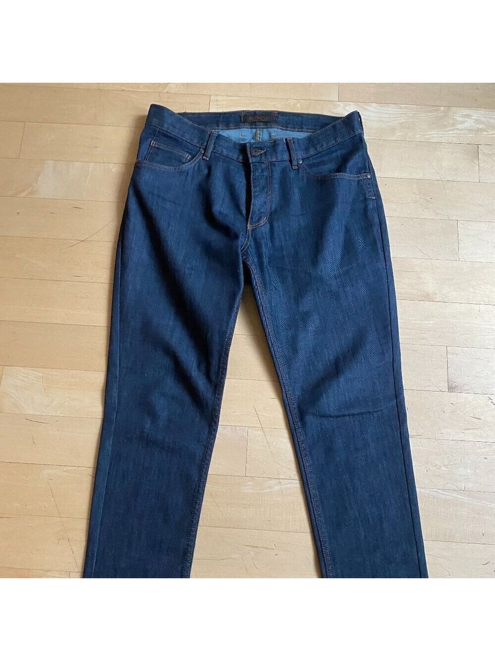 Sunwill mens jeans sz 34US (50 UK) dark denim blue wash straight leg